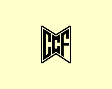 CCF logo tasarım vektör şablonu. CCF