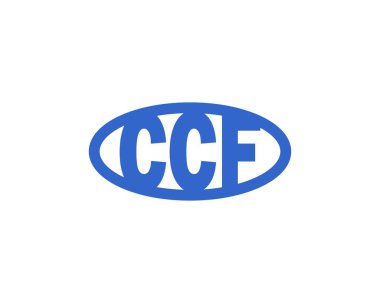 CCF logo tasarım vektör şablonu. CCF