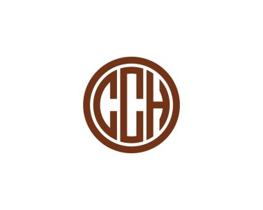 CCH logo tasarım vektör şablonu. CCH