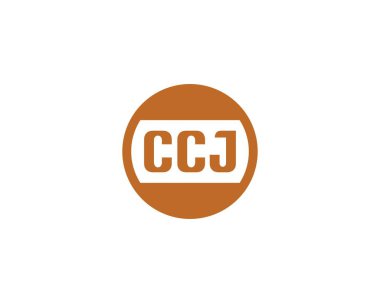 CCJ logo tasarım vektör şablonu. CCJ