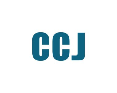 CCJ logo tasarım vektör şablonu. CCJ