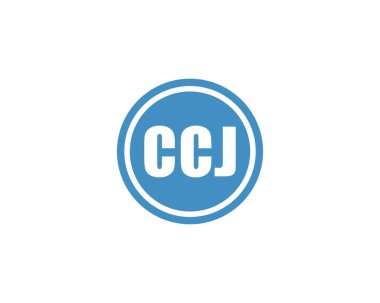 CCJ logo tasarım vektör şablonu. CCJ
