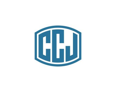 CCJ logo tasarım vektör şablonu. CCJ