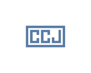 CCJ logo tasarım vektör şablonu. CCJ