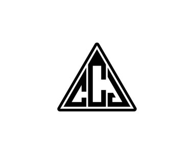 CCJ logo tasarım vektör şablonu. CCJ