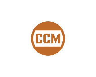 CCM Logo tasarım vektör şablonu. CCM