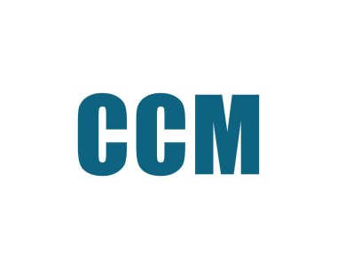 CCM Logo tasarım vektör şablonu. CCM