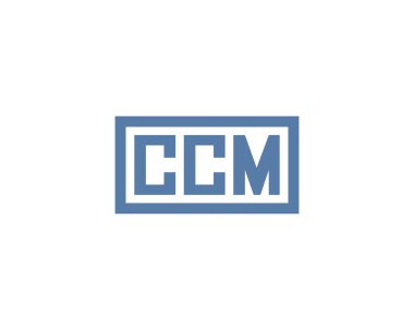 CCM Logo tasarım vektör şablonu. CCM