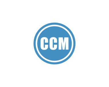 CCM Logo tasarım vektör şablonu. CCM