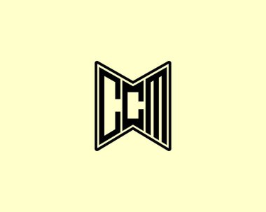 CCM Logo tasarım vektör şablonu. CCM
