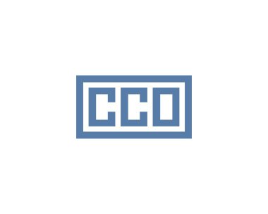 CCO logo tasarım vektör şablonu. CCO