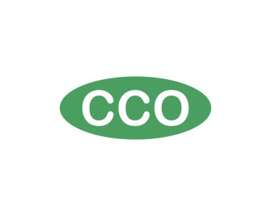 CCO logo tasarım vektör şablonu. CCO