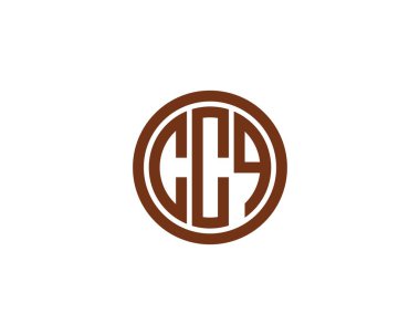 CCQ Logo tasarım vektör şablonu. CCQ