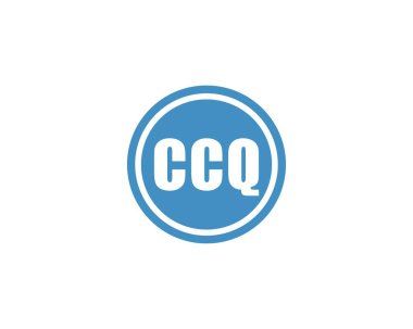 CCQ Logo tasarım vektör şablonu. CCQ