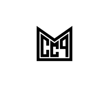 CCQ Logo tasarım vektör şablonu. CCQ