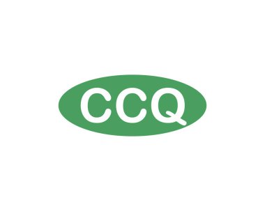 CCQ Logo tasarım vektör şablonu. CCQ