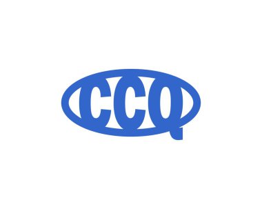CCQ Logo tasarım vektör şablonu. CCQ