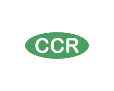 CCR logo tasarım vektör şablonu. CCR