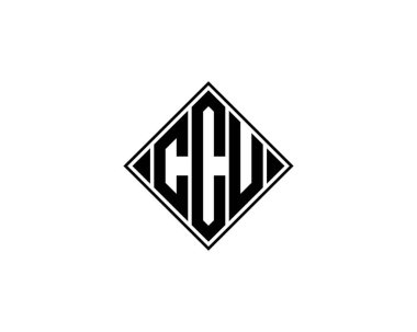 CCU logo tasarım vektör şablonu. CCU
