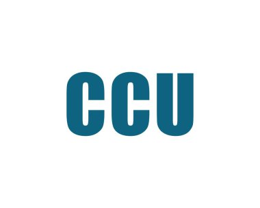 CCU logo tasarım vektör şablonu. CCU