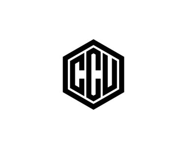 CCU logo tasarım vektör şablonu. CCU