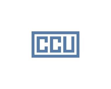 CCU logo tasarım vektör şablonu. CCU