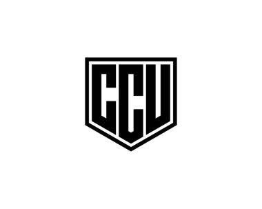 CCU logo tasarım vektör şablonu. CCU