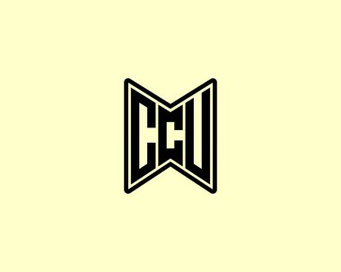 CCU logo tasarım vektör şablonu. CCU