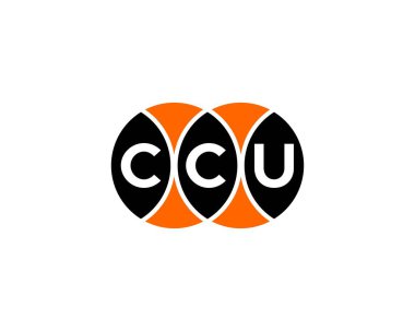 CCU logo tasarım vektör şablonu. CCU