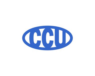 CCU logo tasarım vektör şablonu. CCU
