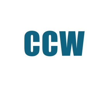 CCW logo tasarım vektör şablonu. CCW