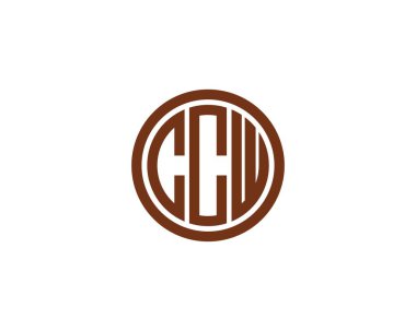 CCW logo tasarım vektör şablonu. CCW