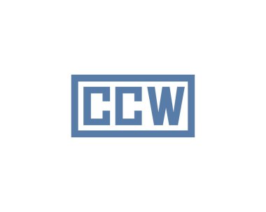 CCW logo tasarım vektör şablonu. CCW
