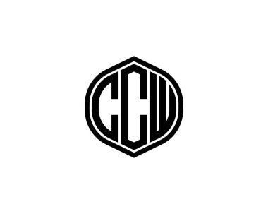 CCW logo tasarım vektör şablonu. CCW