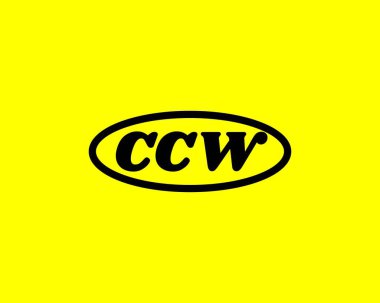 CCW logo tasarım vektör şablonu. CCW