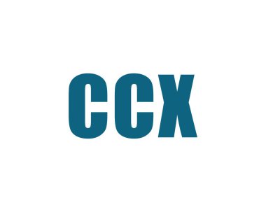 CCX Logo tasarım vektör şablonu. CCX