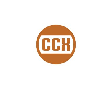 CCX Logo tasarım vektör şablonu. CCX