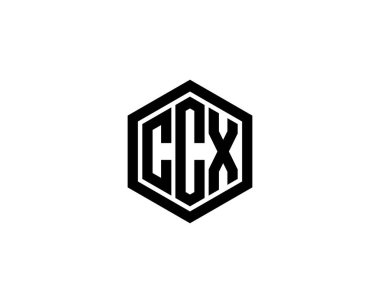 CCX Logo tasarım vektör şablonu. CCX