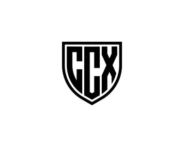 CCX Logo tasarım vektör şablonu. CCX