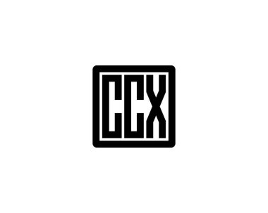 CCX Logo tasarım vektör şablonu. CCX