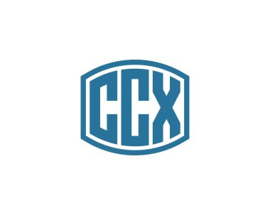 CCX Logo tasarım vektör şablonu. CCX