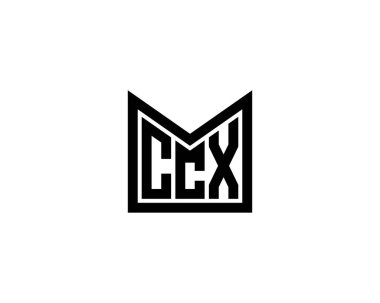 CCX Logo tasarım vektör şablonu. CCX
