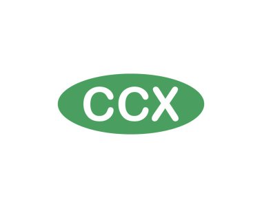 CCX Logo tasarım vektör şablonu. CCX