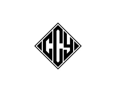 CCY Logo tasarım vektör şablonu. CCY