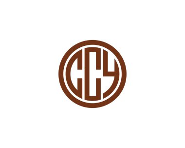 CCY Logo tasarım vektör şablonu. CCY