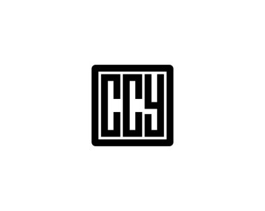 CCY Logo tasarım vektör şablonu. CCY