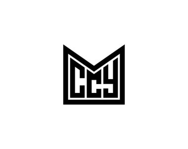 CCY Logo tasarım vektör şablonu. CCY