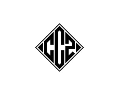 CCZ logo tasarım vektör şablonu. CCZ