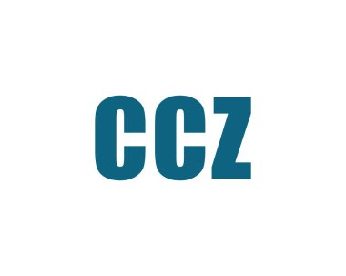CCZ logo tasarım vektör şablonu. CCZ