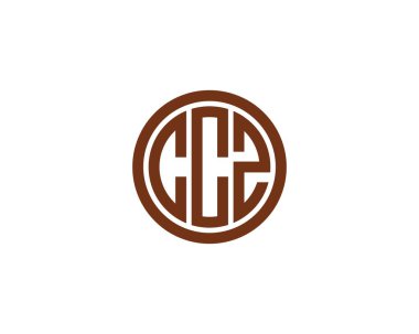 CCZ logo tasarım vektör şablonu. CCZ